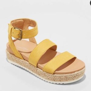 Yellow Espadrilles Sandals